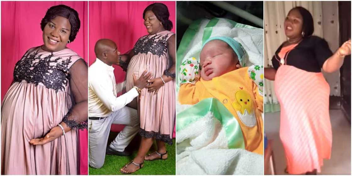 Nigerian woman goes for photoshoot a she celebrates welcoming baby after 15 years of waiting Nigerian woman goes for photoshoot a she celebrates welcoming baby after 15 years of waiting