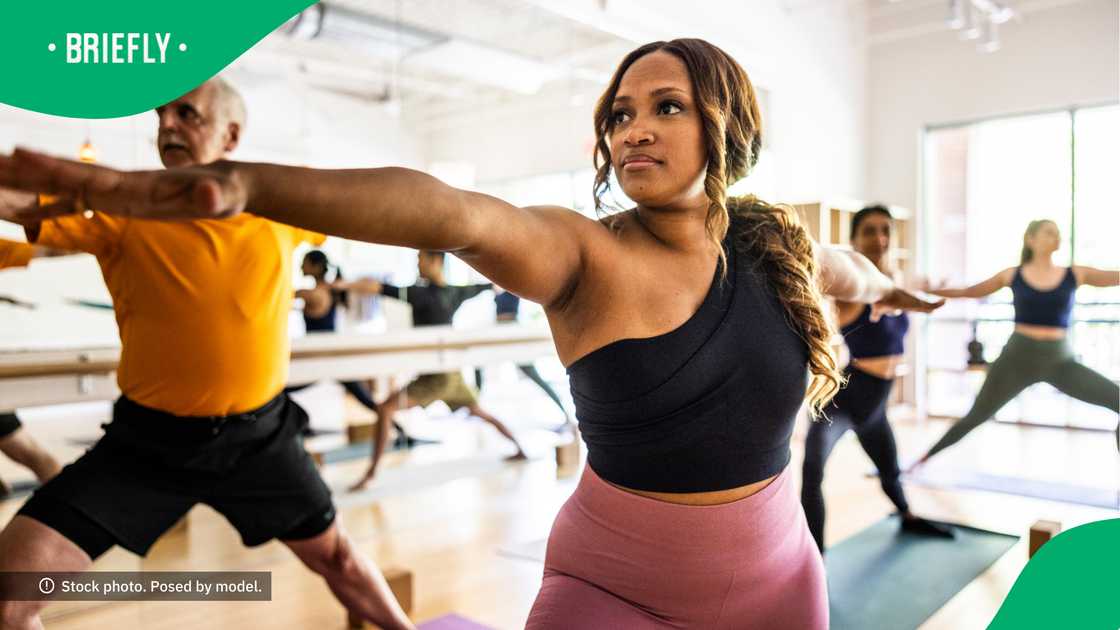 The woman loves keeping active. The woman loves keeping active.