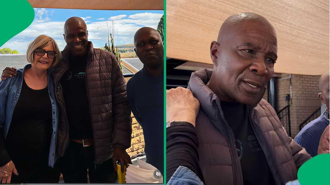 The supporter held Zille’s hand while thanking her for her commitment to campaigning for a better Johannesburg