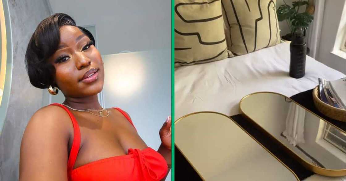 A South African woman named Piwe shared a TikTok video showcasing her recent homeware purchases A South African woman named Piwe shared a TikTok video showcasing her recent homeware purchases