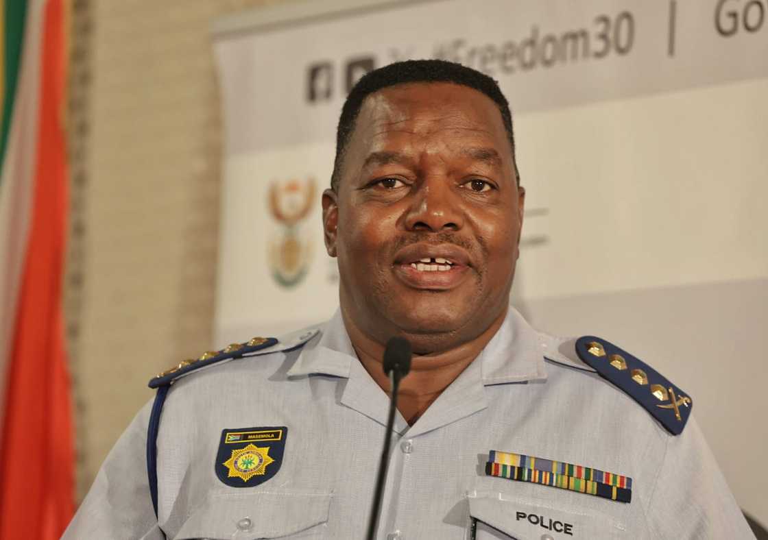 General Fannie Masemola gave stats for how many people were arrested for rape