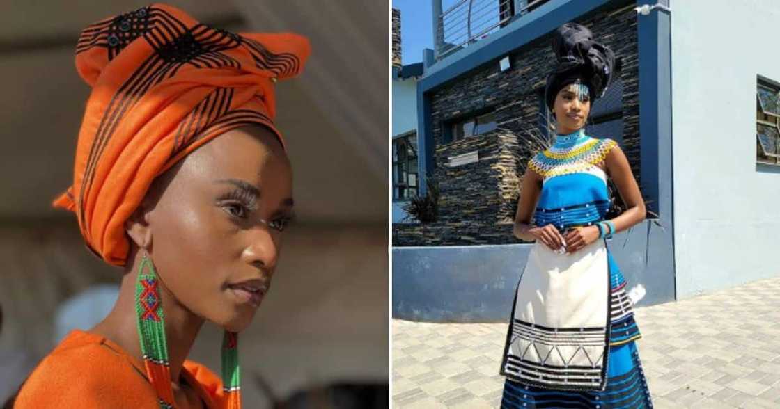 Zozibini Tunzi in cultural attire Zozibini Tunzi in cultural attire