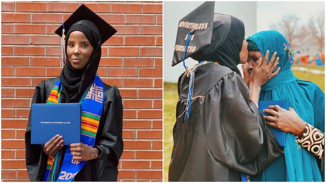 Her parents had no money as they ran from a war. Her parents had no money as they ran from a war.