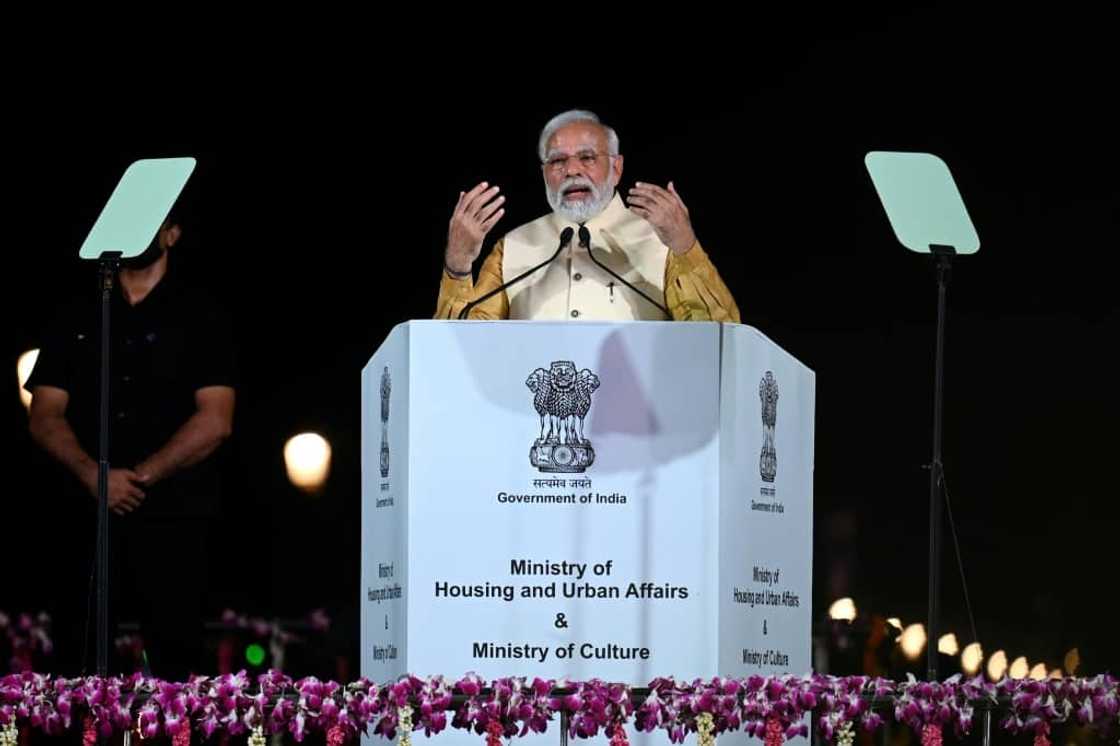 Indian Prime Minister Narendra Modi's ruling party espouses a muscular Hindu nationalism that champions historical figures who opposed outside influence and domination Indian Prime Minister Narendra Modi's ruling party espouses a muscular Hindu nationalism that champions historical figures who opposed outside influence and domination