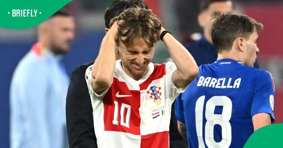 Luka Modric suffered heartbreak in the 1-1 draw against Italy.