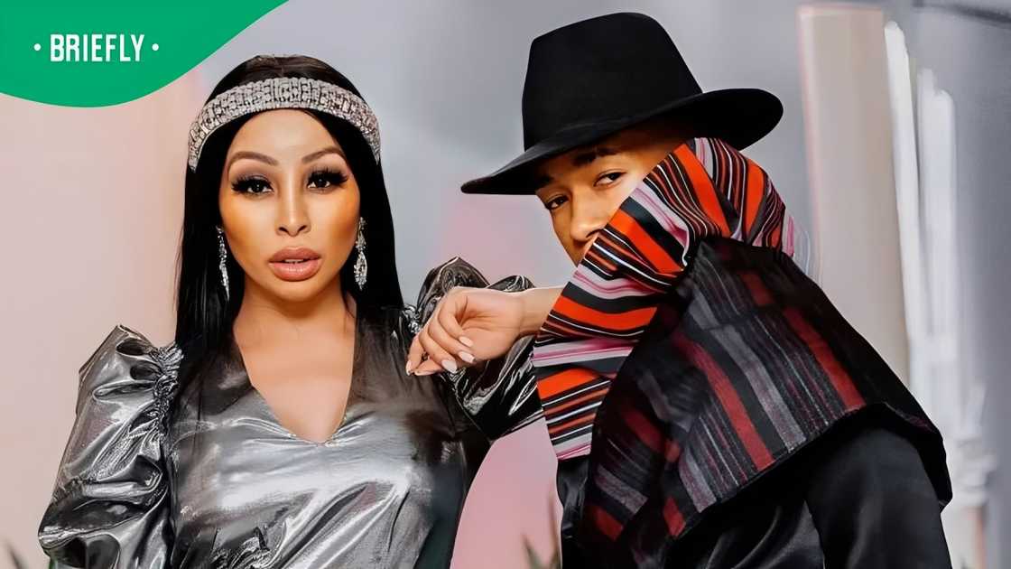 Lasizwe celebrated Khanyi Mbau's birthday. Lasizwe celebrated Khanyi Mbau's birthday.