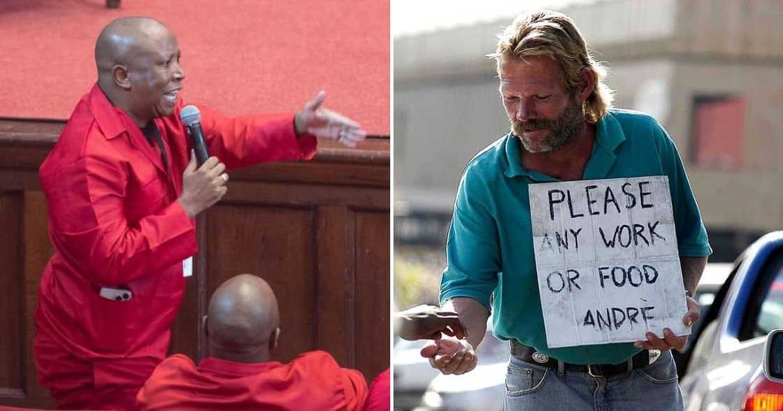 Julius Malema slammed the extension of the R350 SRD grant Julius Malema slammed the extension of the R350 SRD grant