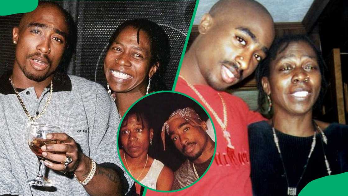 Tupac and his mother Afeni Shakur