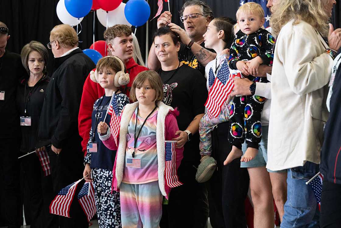 Afrikaners have arrived in the United States as refugees Afrikaners have arrived in the United States as refugees