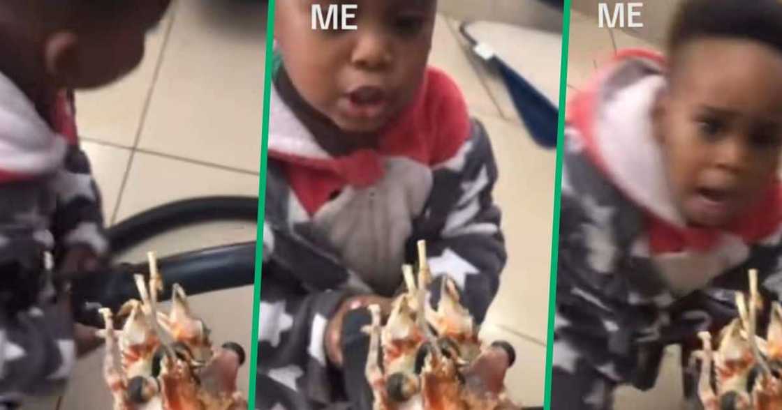 A lobster scared a child A lobster scared a child