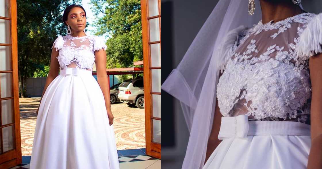Tomi Rikhotso Wows Mzansi with yet Another Stunning Wedding Gown Tomi Rikhotso Wows Mzansi with yet Another Stunning Wedding Gown