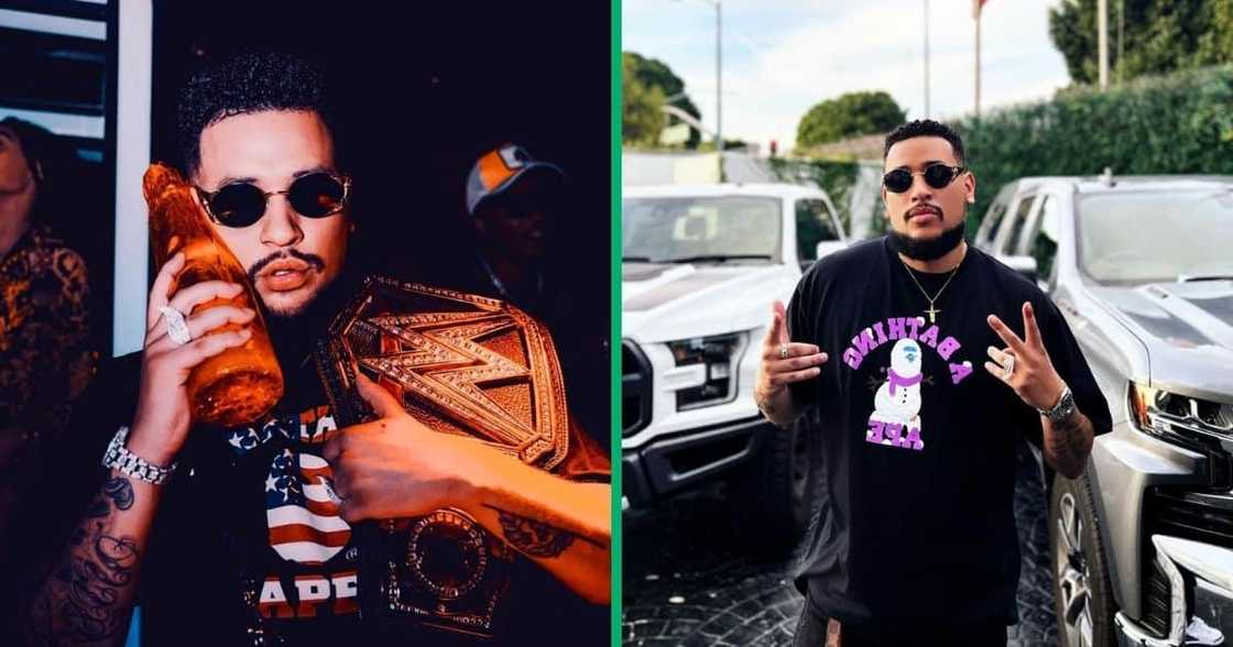 AKA has been honoured with an award at the BET hip hop awards AKA has been honoured with an award at the BET hip hop awards