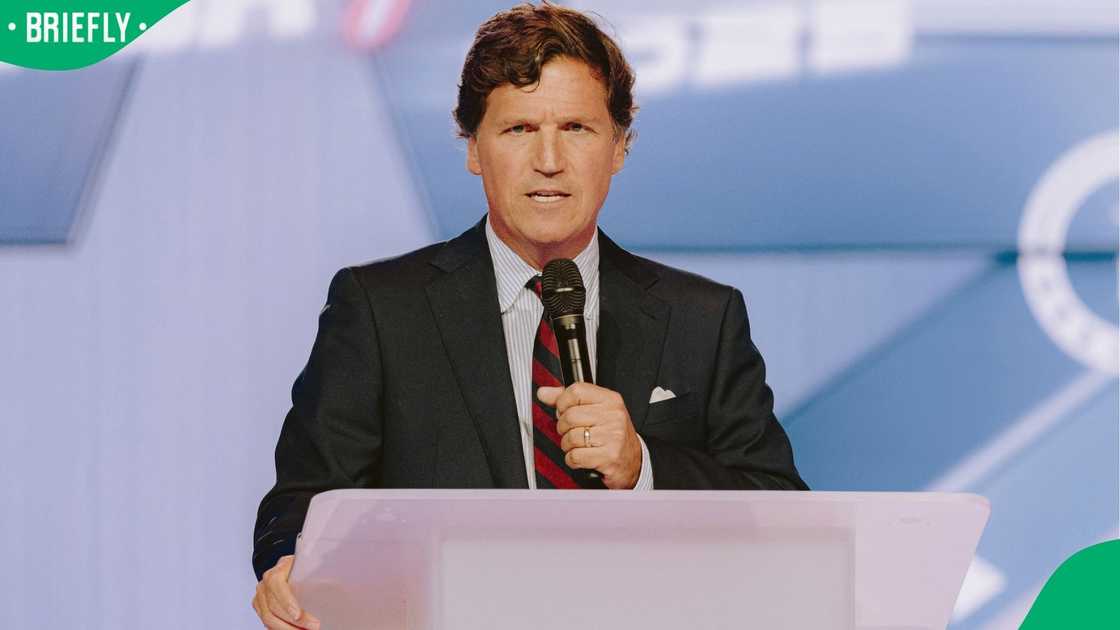 Conservative political commentator and podcast host Tucker Carlson