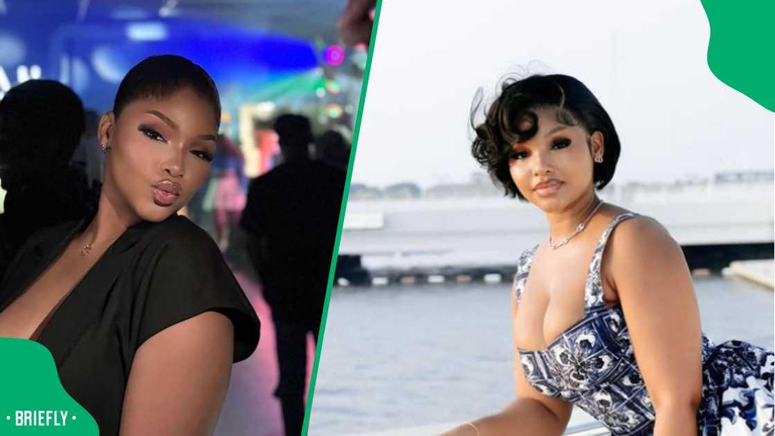 MaWhoo wore a traditional nkabie look. MaWhoo wore a traditional nkabie look.