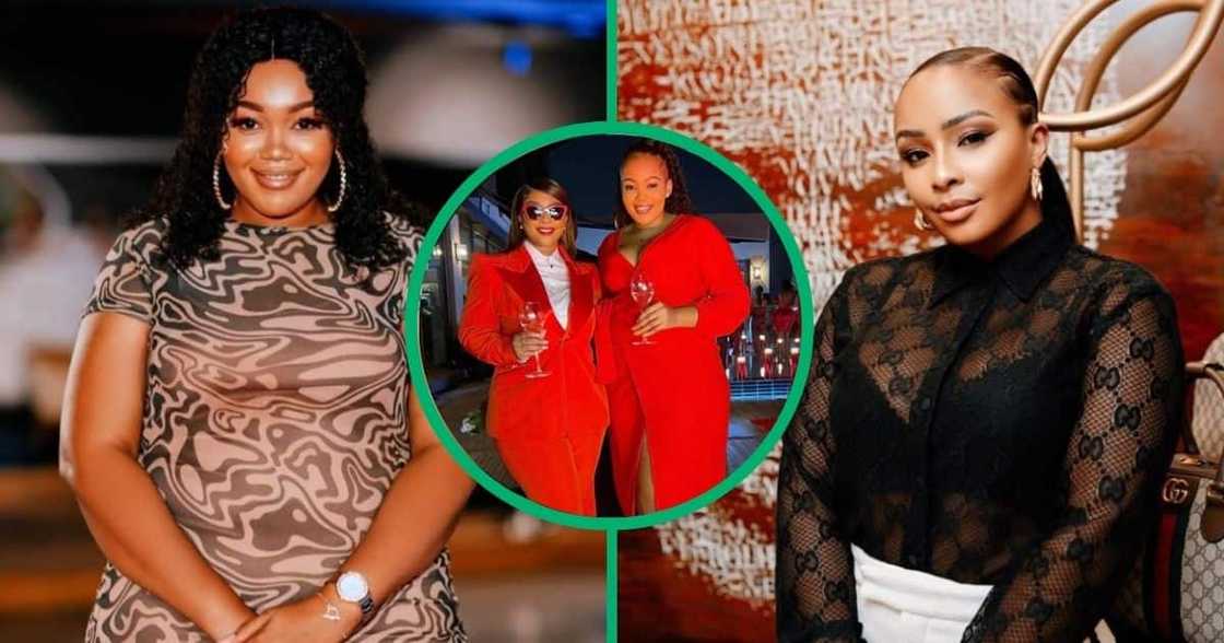 TV personality Boity Thulo and her little sister Lerato on her 29th birthday. TV personality Boity Thulo and her little sister Lerato on her 29th birthday.