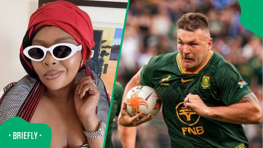 Andre Esterhuizen engages with comments clapping back at Anele Mdoda