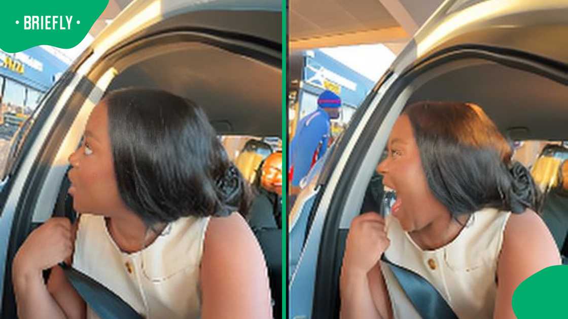 Petrol attendant’s reaction to SA woman flaunting new car delights Mzansi Petrol attendant’s reaction to SA woman flaunting new car delights Mzansi