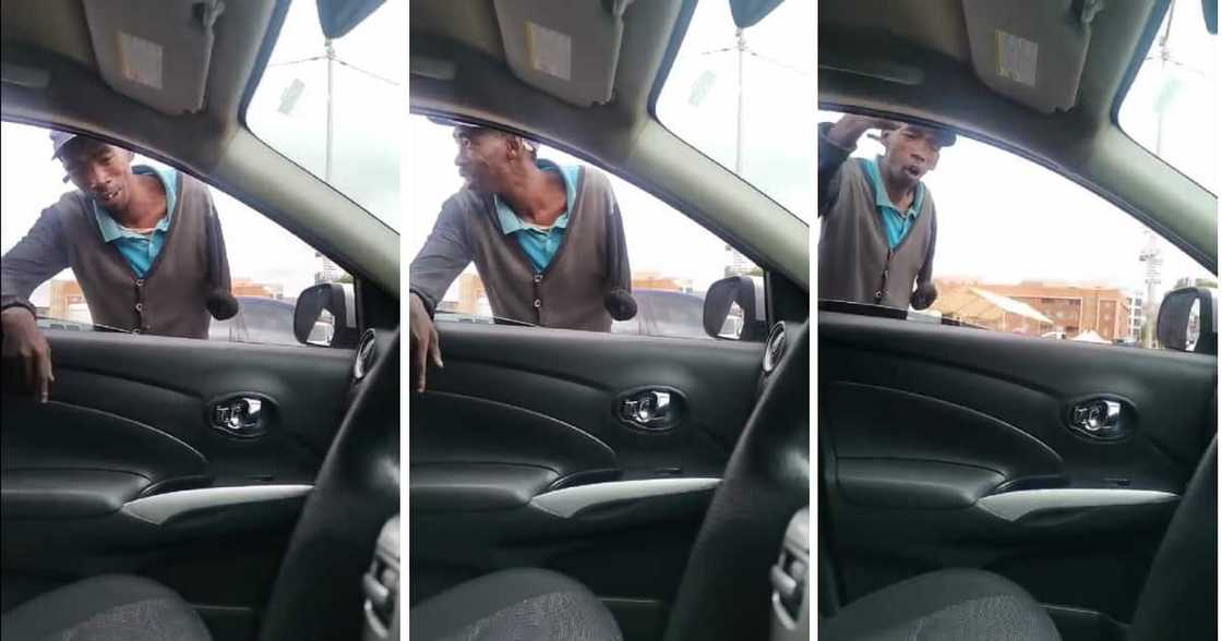 A homeless man was somewhat duped. A homeless man was somewhat duped.