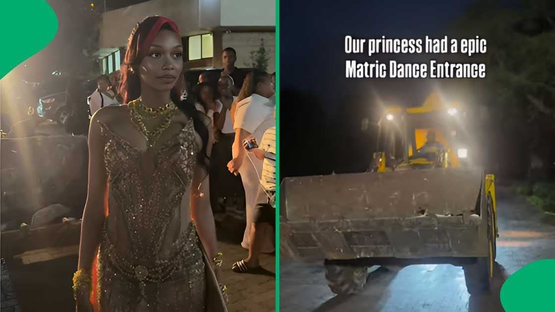 The dramatic arrival went viral as viewers react to the matriculant's unconventional transport choice The dramatic arrival went viral as viewers react to the matriculant's unconventional transport choice