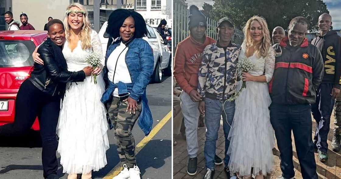 A lady from Cape Town enjoyed her Home Affairs wedding, with Mzansi peeps wishing her well and putting a smile on her face A lady from Cape Town enjoyed her Home Affairs wedding, with Mzansi peeps wishing her well and putting a smile on her face