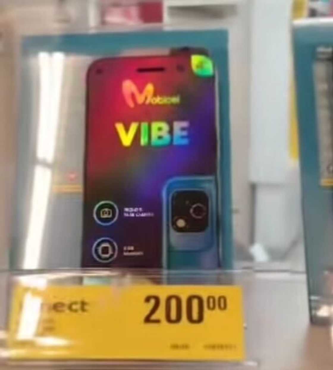 A man in South Africa was shocked by a R200 phone at Shoprite and showed it off.