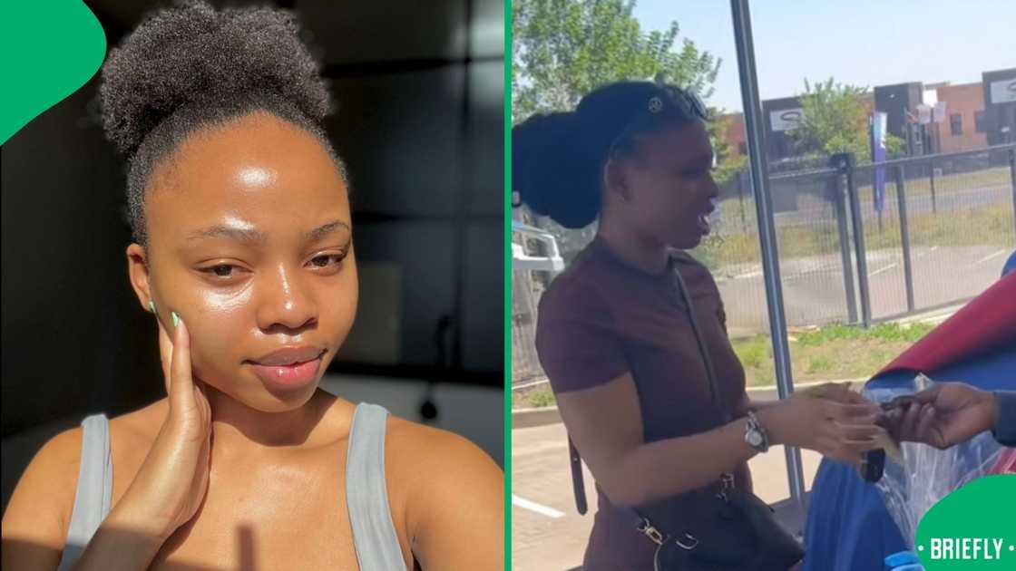 The 23-year-old lady was emotional when her boyfriend surprised her with the whip