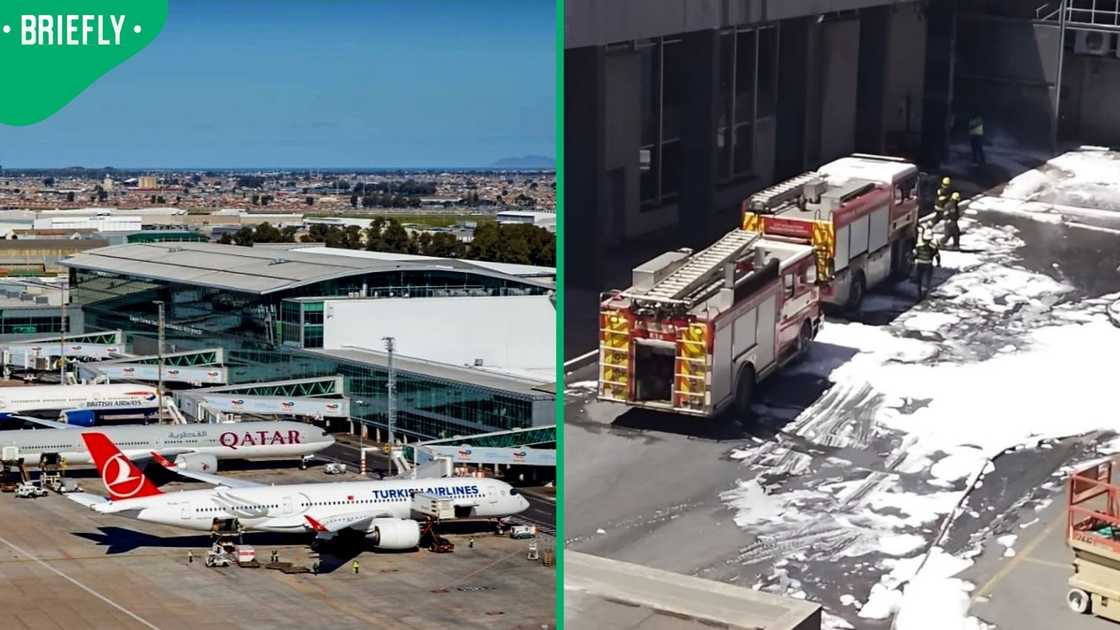 A fire broke out at Cape Town International Airport