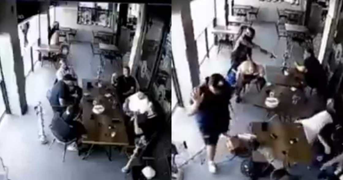 Clip of men getting robbed of Rolex