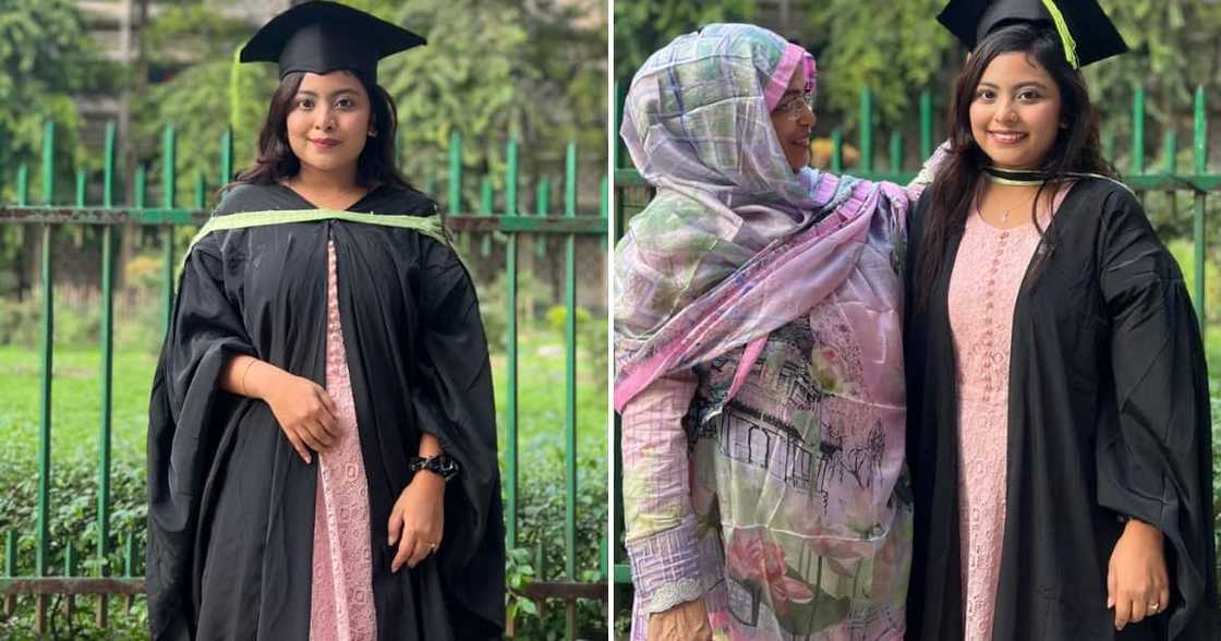 A young lady obtained her degree in business despite people not believing in her