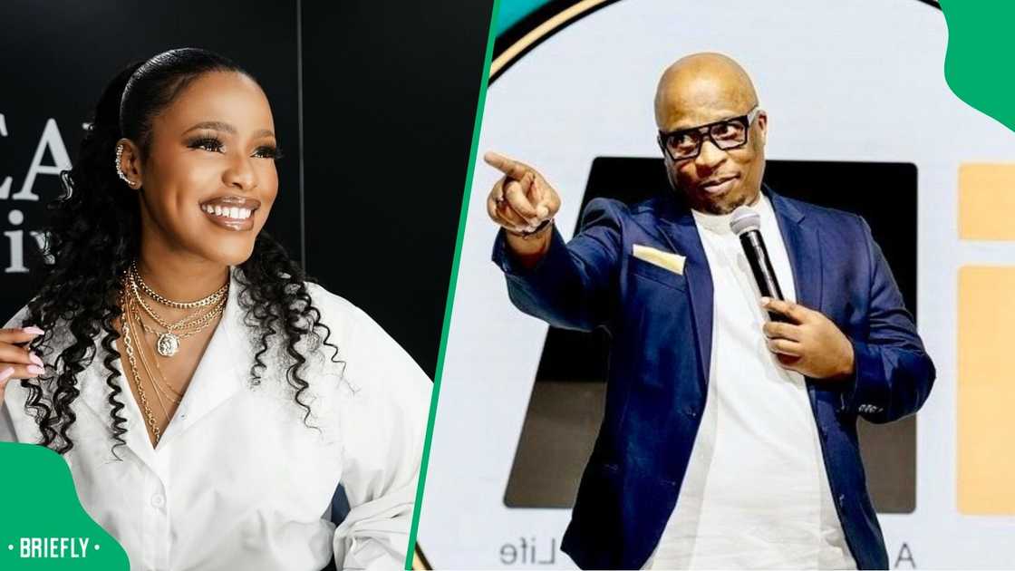 Natasha Thahane and Desmond Dube showed off their dance moves
