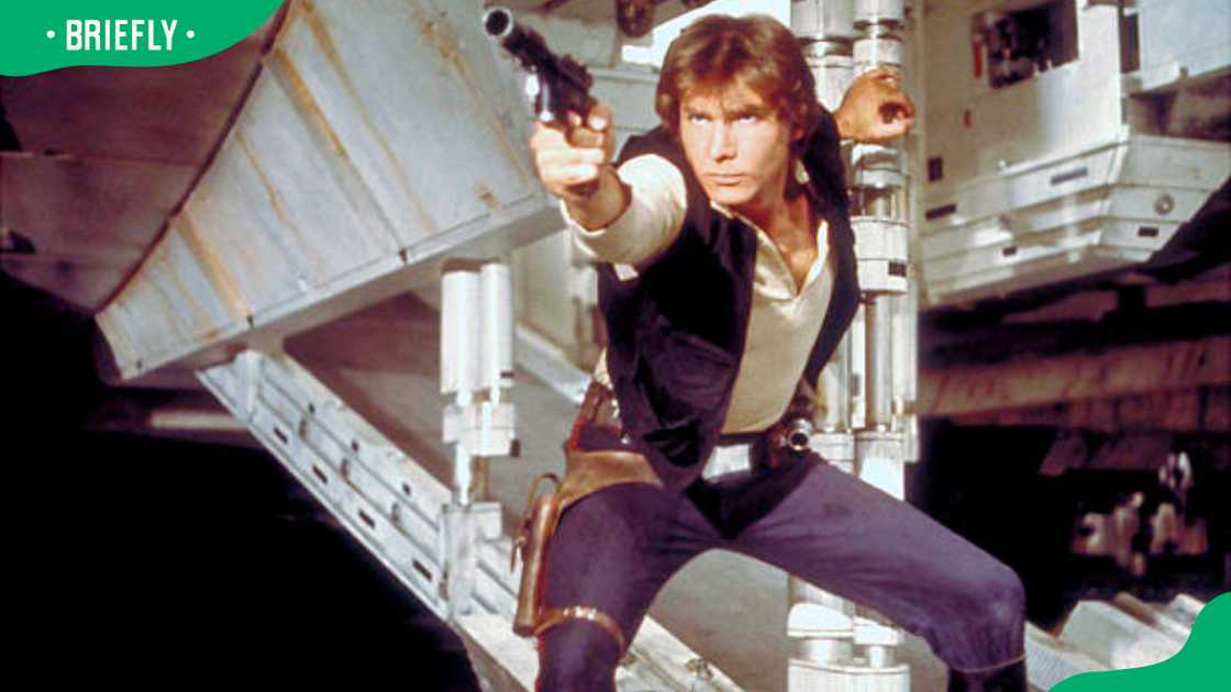 Hans Solo on the set of Star Wars Hans Solo on the set of Star Wars