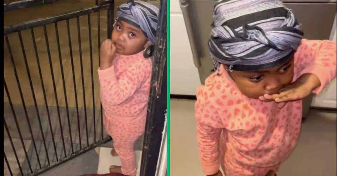 A toddler threw a tantrum and her mom solved it