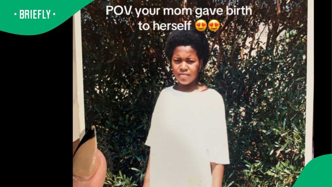 Woman's post on mom's throwback image goes viral. Woman's post on mom's throwback image goes viral.