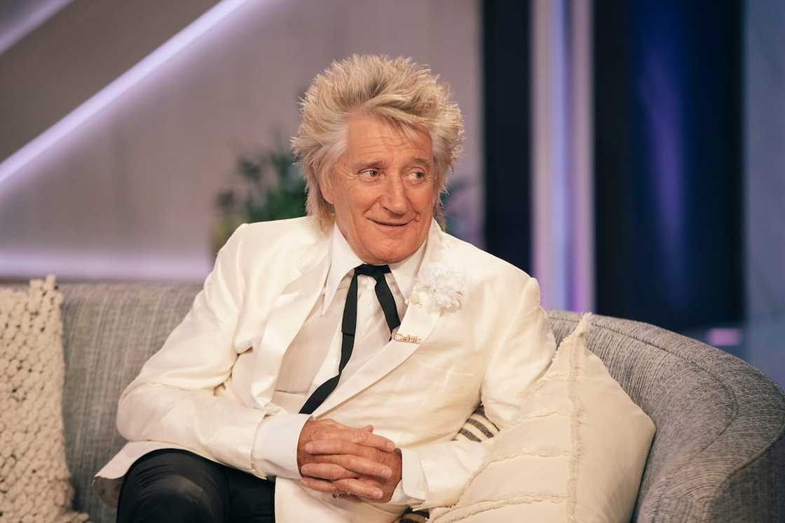 Rod Stewart on the set of The Kelly Clarkson Show Rod Stewart on the set of The Kelly Clarkson Show