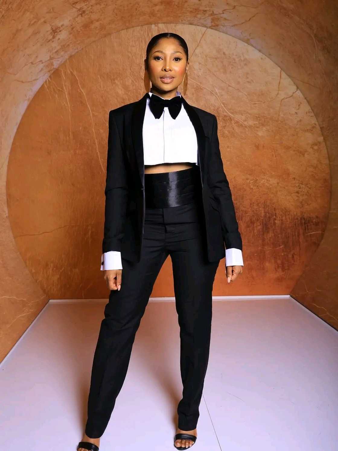 Enhle Mbali Mlothswa attended the Basadi In Music Awards.