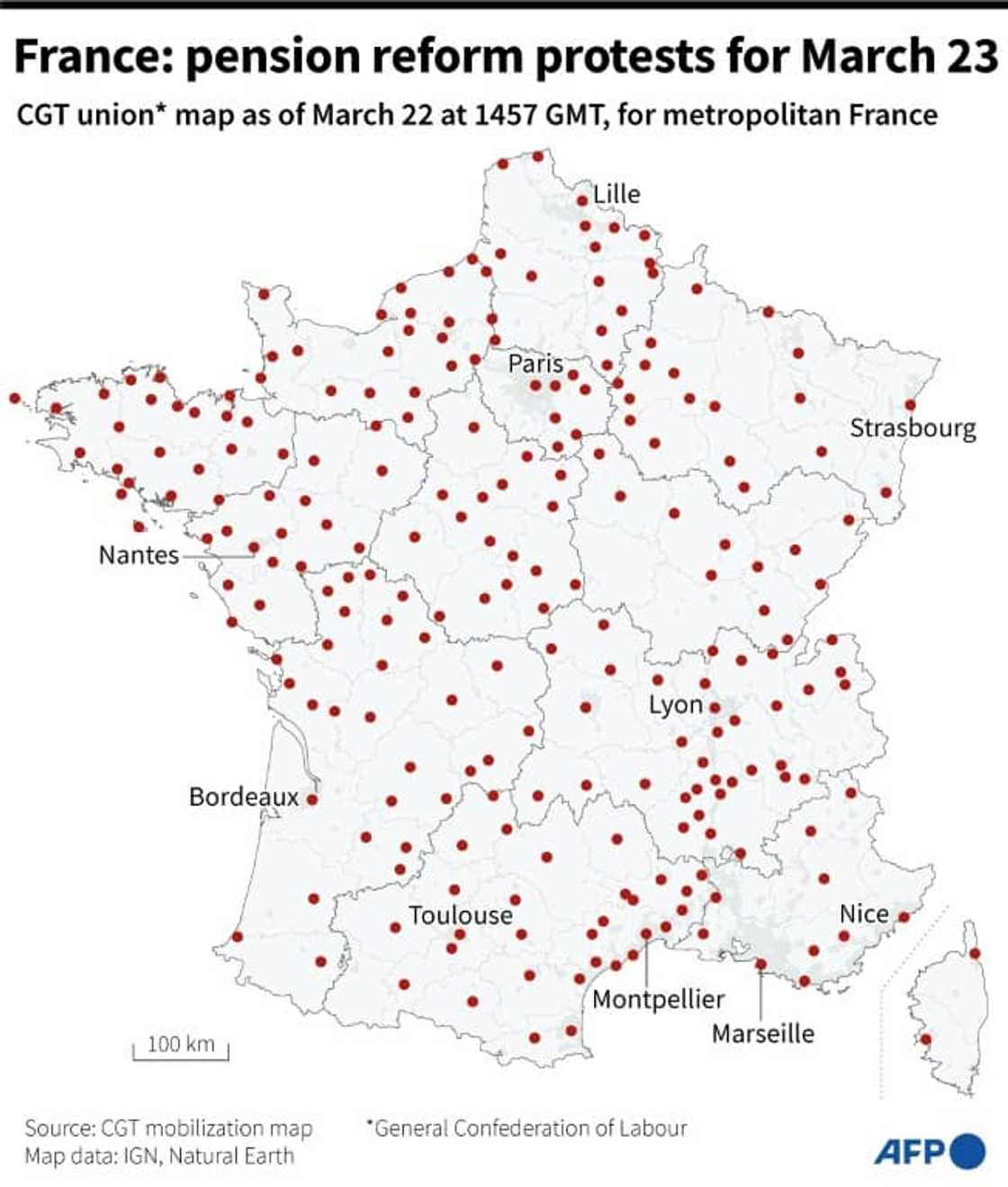 France: pension reform protests for March 23 France: pension reform protests for March 23