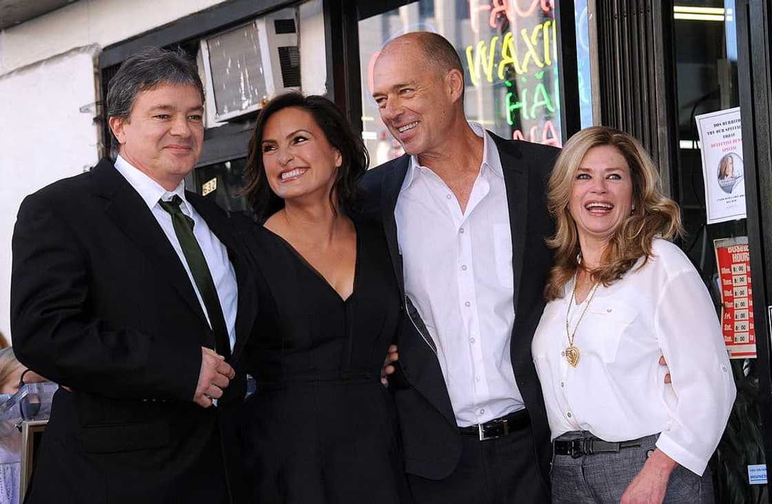 Zoltan Hargitay, Mariska Hargitay, Mickey Hargitay Jr. and Jayne Marie Mansfield (L-R) during Mariska Hargitay's Star Ceremony