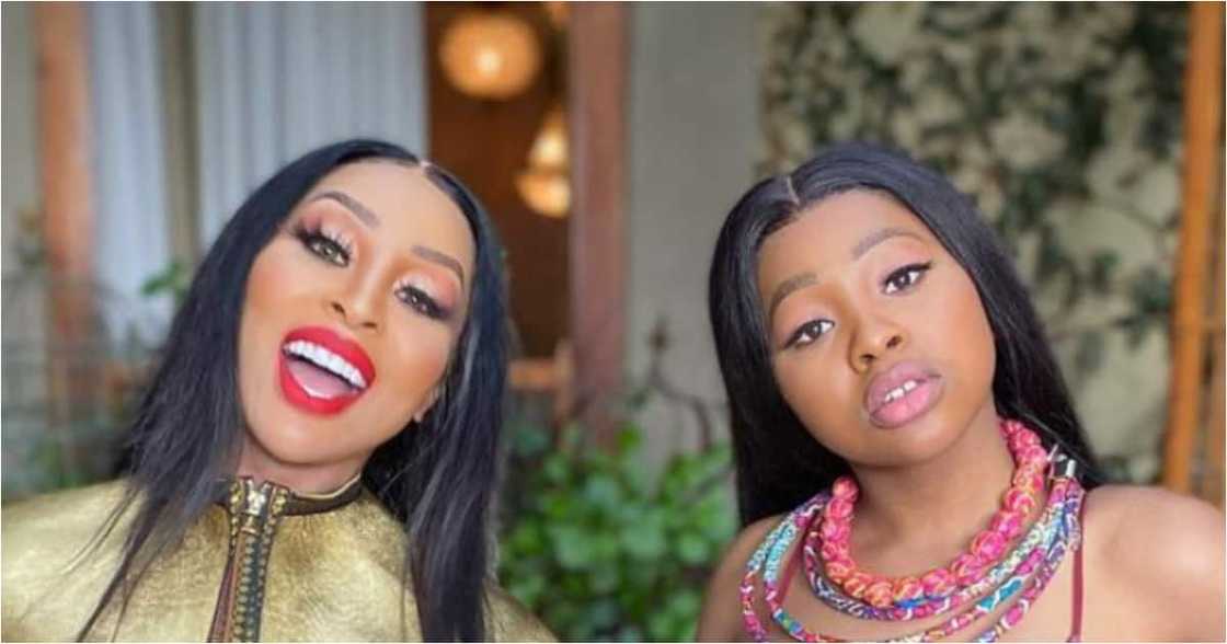 Khanyi Mbau shares new pic of herself and her daughter Khanyi Mbau shares new pic of herself and her daughter