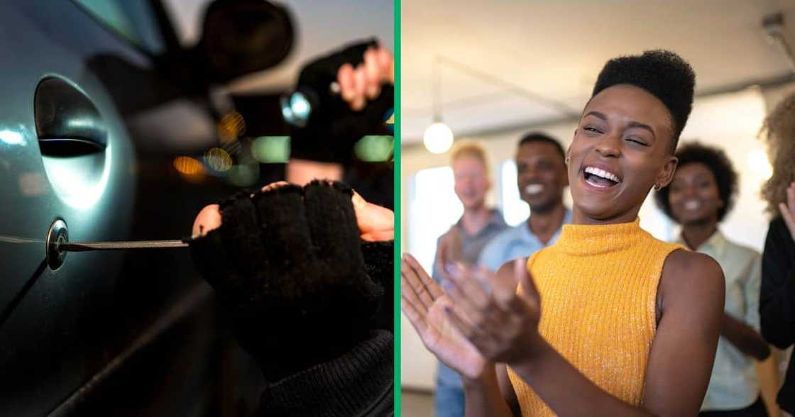 Souuth Africans were happy when a man defended himself from hijackers Souuth Africans were happy when a man defended himself from hijackers