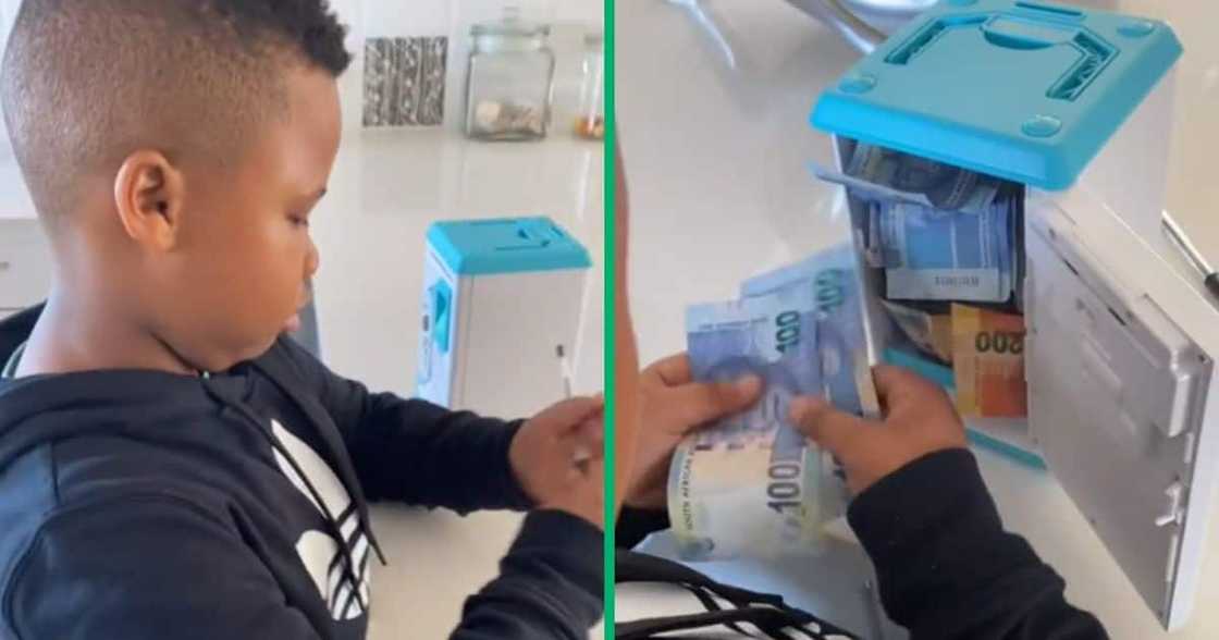 Little boy declining dad a R2 000 loan Little boy declining dad a R2 000 loan