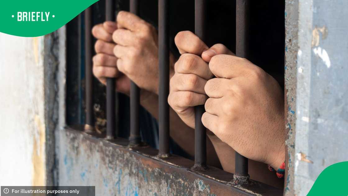 prisoner hand in prison room prisoner hand in prison room