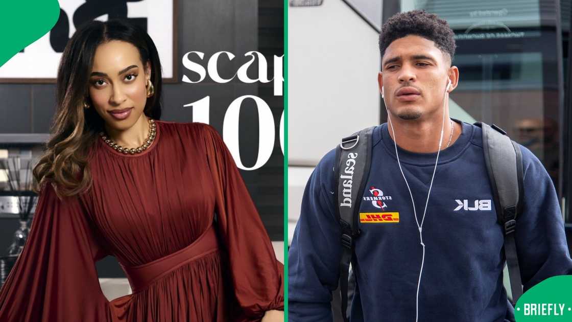 Sacha Feinberg-Mngomezulu posted a picture of himself and Sarah Langa Sacha Feinberg-Mngomezulu posted a picture of himself and Sarah Langa