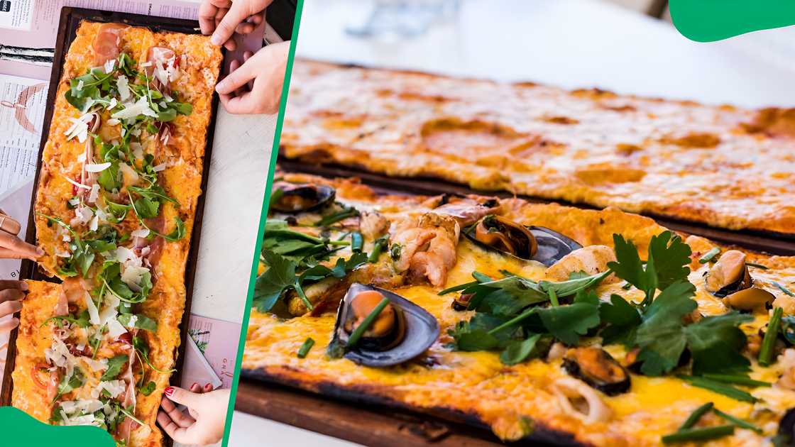 Pizza menu