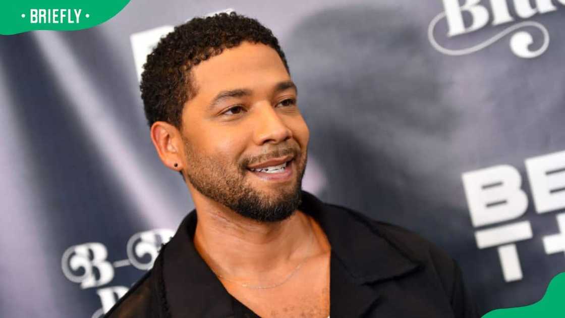 Jussie Smollett attending the Atlanta premiere of B-Boy Blues in 2022