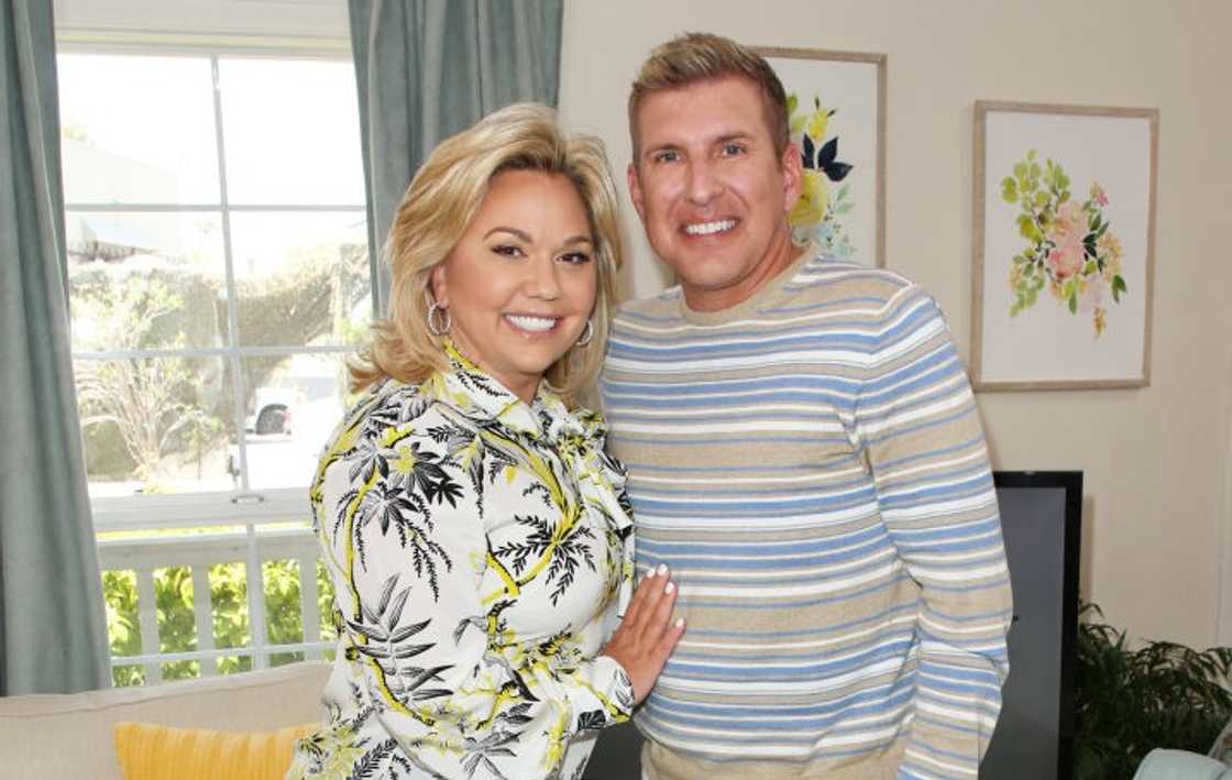 Reality TV personalities Julie and Todd Chrisley at Universal Studios Hollywood Reality TV personalities Julie and Todd Chrisley at Universal Studios Hollywood