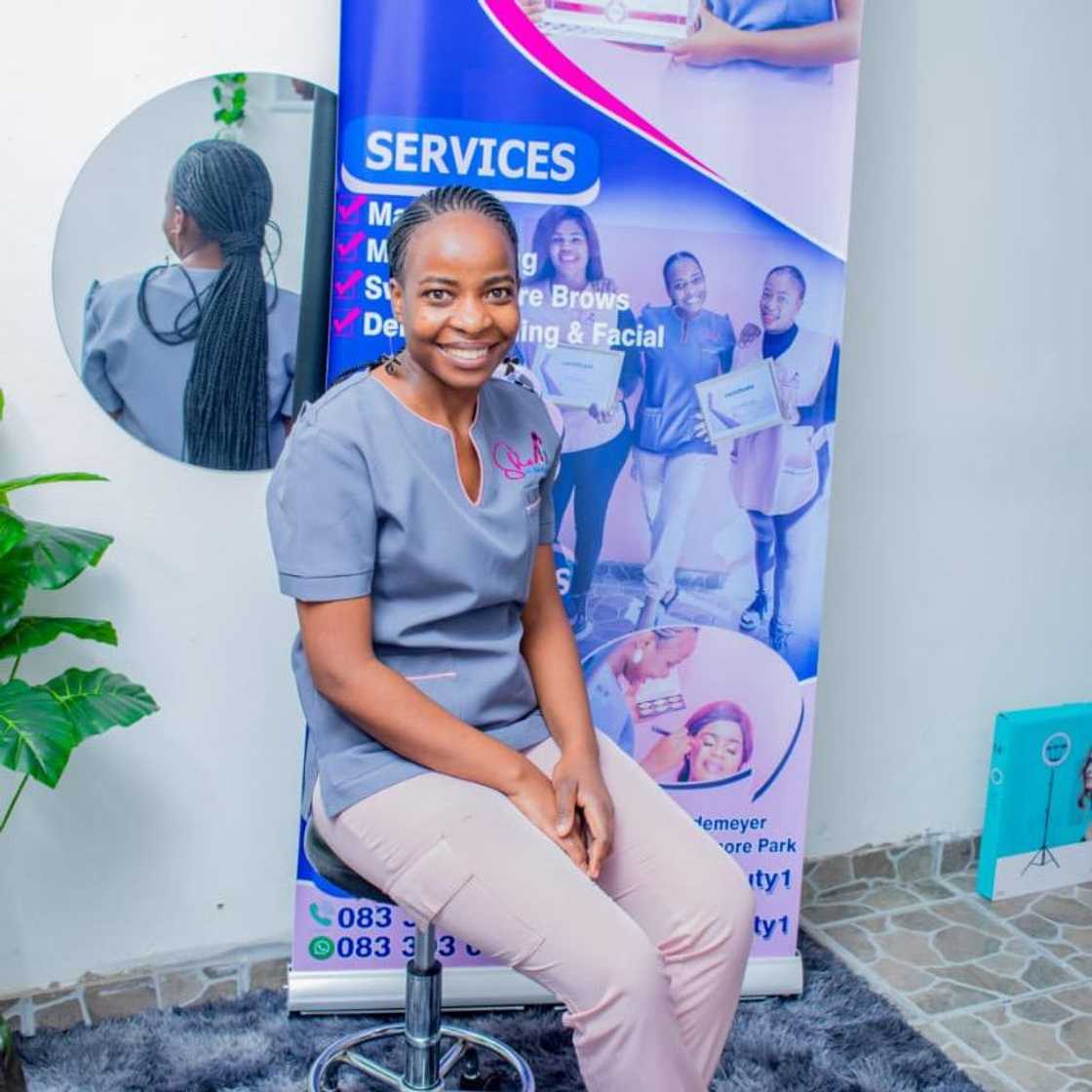 Social media users congratulated a lady who opened a business in the township Social media users congratulated a lady who opened a business in the township