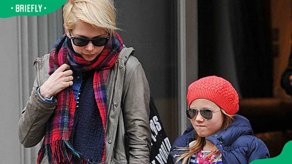 Michelle Williams and her daughter Matilda Michelle Williams and her daughter Matilda