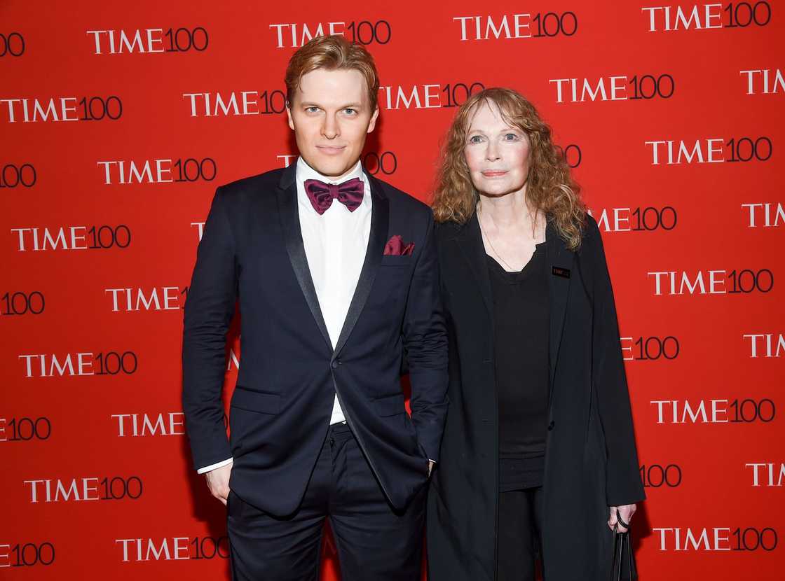 Ronan Farrow and his mother, Mia Farrow