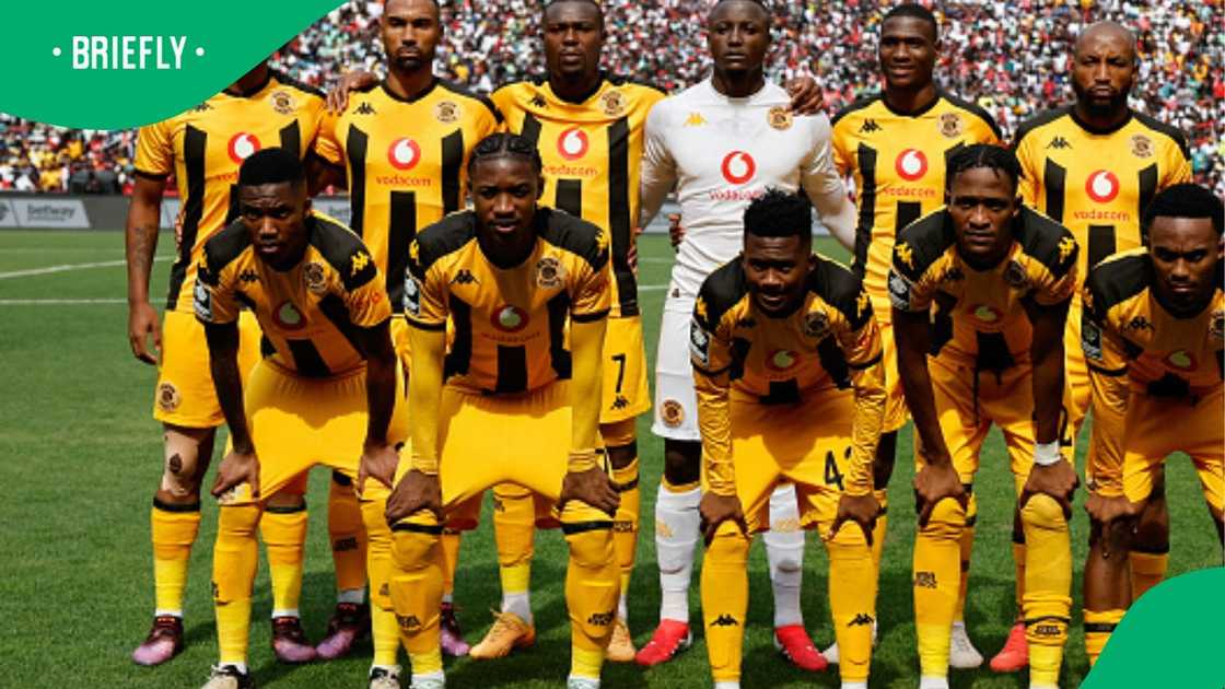 Kaizer Chiefs squad pose for photo ahead of the Soweto derby at the FNB Stadium on Saturday afternoon.