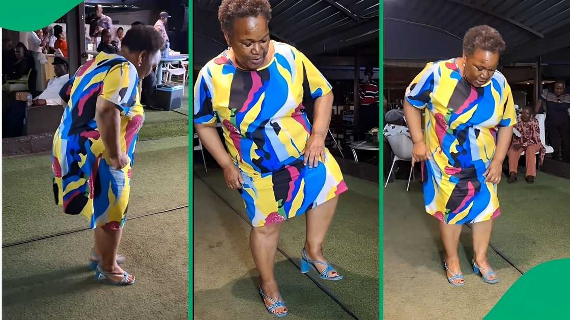 A TikTok video shows a grown woman unveiling her smooth jazz moves.